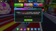 Redeem the active code (Image via Roblox)